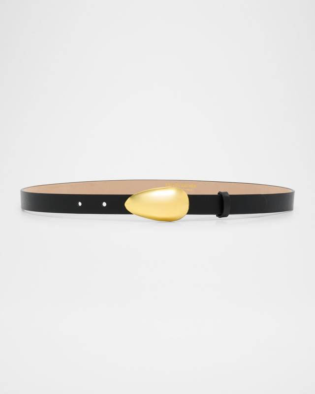 Bean Buckle Leather Belt
